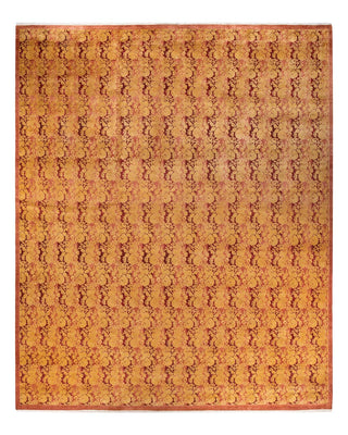 Traditional Mogul Pink Wool Area Rug 12' 2" x 14' 9" - Solo Rugs