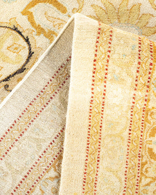 Traditional Mogul Ivory Wool Area Rug 10' 2" x 15' 0" - Solo Rugs