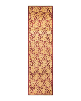 Traditional Mogul Red Wool Runner 2' 8" x 10' 1" - Solo Rugs