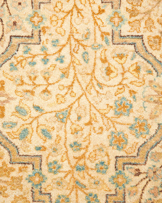 Traditional Mogul Ivory Wool Area Rug 3' 2" x 4' 10" - Solo Rugs