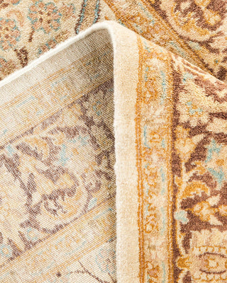 Traditional Mogul Ivory Wool Area Rug 3' 2" x 4' 10" - Solo Rugs