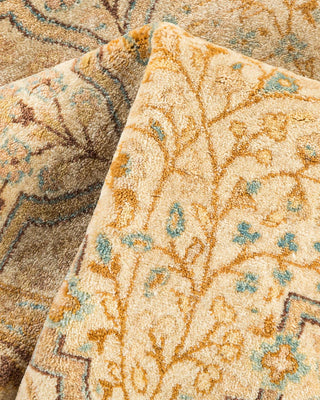 Traditional Mogul Ivory Wool Area Rug 3' 2" x 4' 10" - Solo Rugs