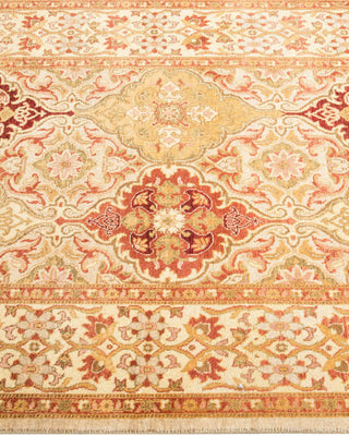Traditional Mogul Ivory Wool Area Rug 3' 2" x 5' 3" - Solo Rugs