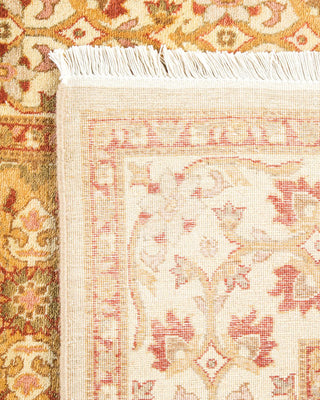 Traditional Mogul Ivory Wool Area Rug 3' 2" x 5' 3" - Solo Rugs