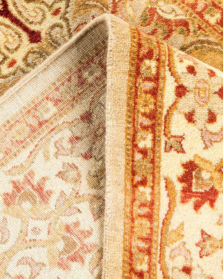 Traditional Mogul Ivory Wool Area Rug 3' 2" x 5' 3" - Solo Rugs