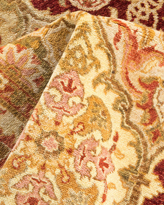 Traditional Mogul Ivory Wool Area Rug 3' 2" x 5' 3" - Solo Rugs