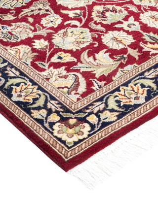 Traditional Mogul Red Wool Area Rug 2' 1" x 3' 5" - Solo Rugs