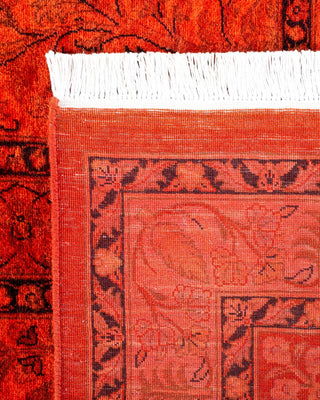 Contemporary Fine Vibrance Orange Wool Area Rug 9' 1" x 12' 4" - Solo Rugs