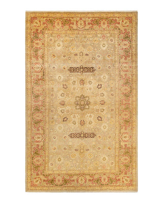 Traditional Mogul Light Gray Wool Area Rug 8' 4" x 13' 7" - Solo Rugs