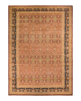 Traditional Mogul Pink Wool Area Rug 12' 3" x 17' 6" - Solo Rugs