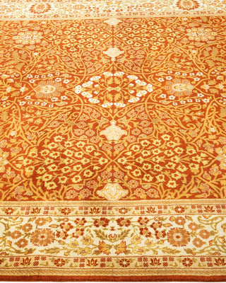 Traditional Mogul Orange Wool Runner 5' 1" x 10' 7" - Solo Rugs
