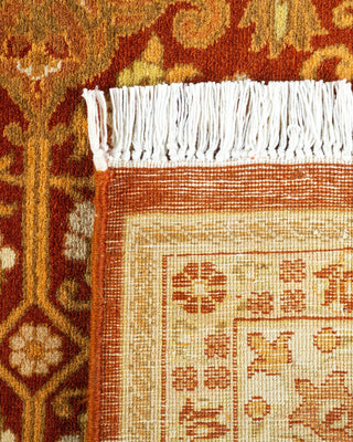 Traditional Mogul Orange Wool Runner 5' 1" x 10' 7" - Solo Rugs