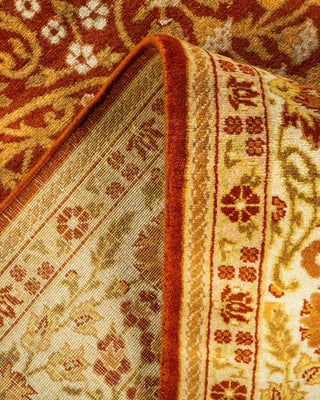 Traditional Mogul Orange Wool Runner 5' 1" x 10' 7" - Solo Rugs