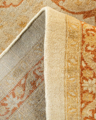 Traditional Mogul Ivory Wool Area Rug 8' 10" x 11' 9" - Solo Rugs