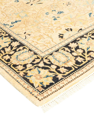 Traditional Mogul Ivory Wool Area Rug 3' 2" x 5' 1" - Solo Rugs
