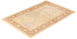 Mogul, One-of-a-Kind Hand-Knotted Area Rug - Ivory, 3' 3" x 4' 9" - Solo Rugs