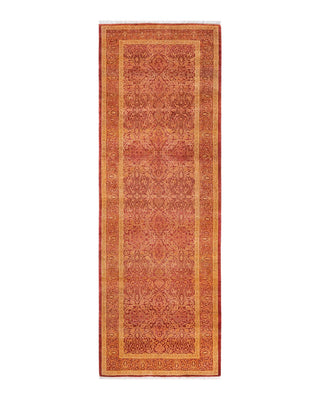 Traditional Mogul Orange Wool Runner 3' 0" x 9' 0" - Solo Rugs