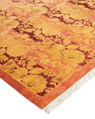 Traditional Mogul Rose Wool Area Rug 10' 2" x 13' 9" - Solo Rugs