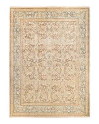 Traditional Mogul Ivory Wool Area Rug 10' 2" x 14' 0" - Solo Rugs