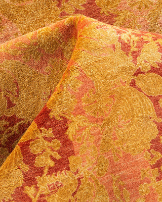 Traditional Mogul Pink Wool Area Rug 8' 2" x 9' 7" - Solo Rugs