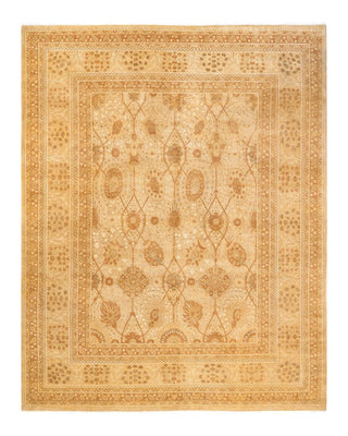 Traditional Mogul Ivory Wool Area Rug 8' 2" x 10' 5" - Solo Rugs