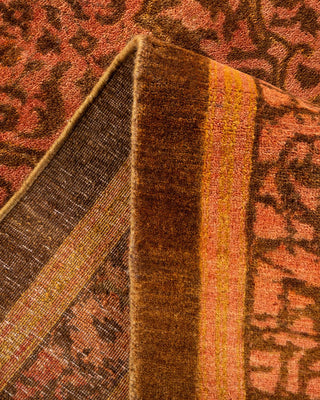 Traditional Mogul Yellow Wool Area Rug 12' 3" x 15' 5" - Solo Rugs