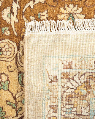 Traditional Mogul Yellow Wool Area Rug 10' 3" x 14' 1" - Solo Rugs