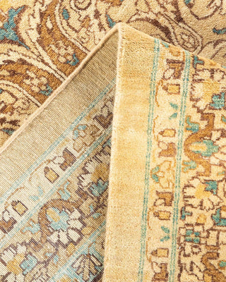 Traditional Mogul Yellow Wool Area Rug 10' 3" x 14' 1" - Solo Rugs