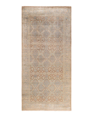 Traditional Mogul Brown Wool Runner 6' 1" x 12' 9" - Solo Rugs