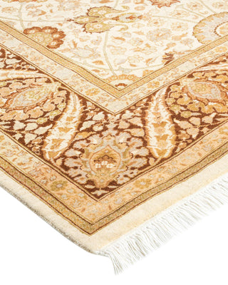Traditional Mogul Ivory Wool Runner 6' 4" x 12' 9" - Solo Rugs