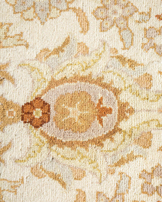 Traditional Mogul Ivory Wool Runner 6' 4" x 12' 9" - Solo Rugs
