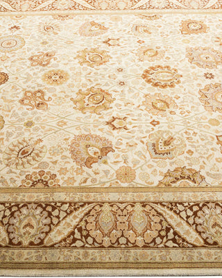 Traditional Mogul Ivory Wool Runner 6' 4" x 12' 9" - Solo Rugs