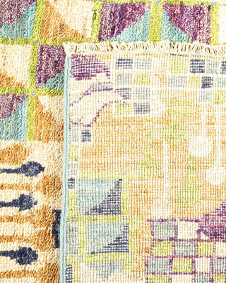 Traditional Mogul Ivory Wool Runner 6' 4" x 12' 9" - Solo Rugs