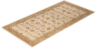 Traditional Mogul Ivory Wool Runner 6' 4" x 12' 9" - Solo Rugs