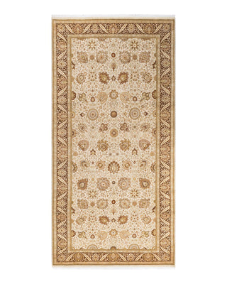 Traditional Mogul Ivory Wool Runner 6' 4" x 12' 9" - Solo Rugs