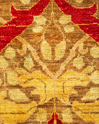 Contemporary Arts & Crafts Beige Wool Area Rug 9' 2" x 12' 0" - Solo Rugs