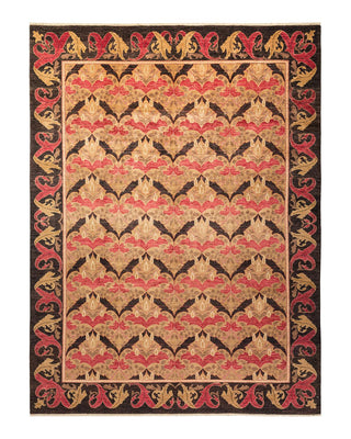 Arts & Crafts, One-of-a-Kind Hand-Knotted Area Rug - Beige, 8' 10" x 11' 8" - Solo Rugs
