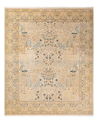 Traditional Mogul Ivory Wool Area Rug 8' 3" x 9' 10" - Solo Rugs