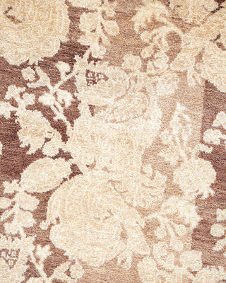 Traditional Mogul Brown Wool Area Rug 3' 2" x 5' 1" - Solo Rugs