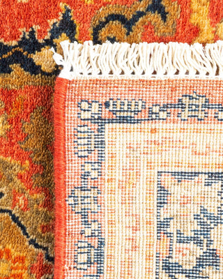 Traditional Mogul Orange Wool Runner 2' 8" x 8' 0" - Solo Rugs