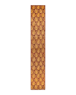Traditional Mogul Red Wool Runner 2' 9" x 16' 7" - Solo Rugs