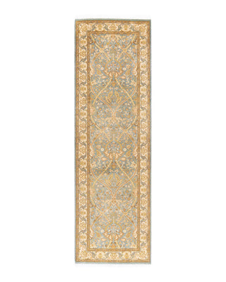 Traditional Mogul Light Blue Wool Runner 2' 7" x 8' 6" - Solo Rugs