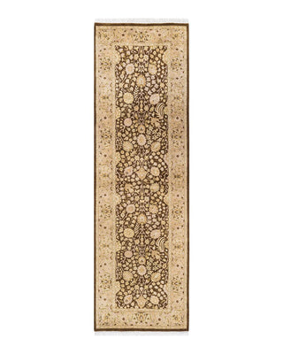 Traditional Mogul Green Wool Runner 2' 6" x 8' 6" - Solo Rugs