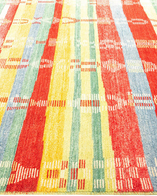 Contemporary Modern Multi Wool Area Rug 6' 5" x 9' 2" - Solo Rugs