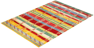 Contemporary Modern Multi Wool Area Rug 6' 5" x 9' 2" - Solo Rugs