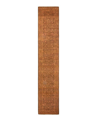 Traditional Mogul Yellow Wool Runner 2' 8" x 14' 6" - Solo Rugs