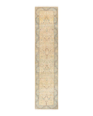 Traditional Mogul Ivory Wool Runner 2' 8" x 12' 4" - Solo Rugs
