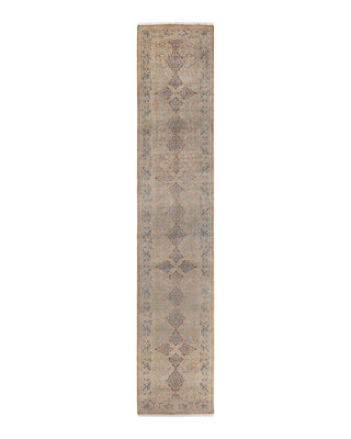 Traditional Mogul Brown Wool Runner 2' 7" x 13' 8" - Solo Rugs