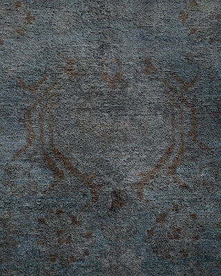 Contemporary Fine Vibrance Gray Wool Area Rug 9' 1" x 11' 10" - Solo Rugs