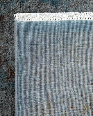 Contemporary Fine Vibrance Gray Wool Area Rug 9' 1" x 11' 10" - Solo Rugs